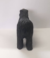 Sculpture d'ours en bois, grande pièce d'art en tilleul sculptée à la main, cadeau pour collectionneur