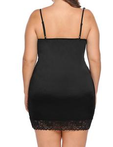 Pigiami estivi da donna pigiami <span class=keywords><strong>taglie</strong></span> <span class=keywords><strong>forti</strong></span> senza maniche in pizzo Sexy senza maniche Lounge etichetta privata - Product Image 6