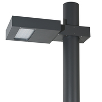 Luminaire LED d'extérieur pour allée, alimenté en courant alternatif, éclairage de poteau, indice de protection IP65, garantie de 5 ans, construction en aluminium pour l'éclairage