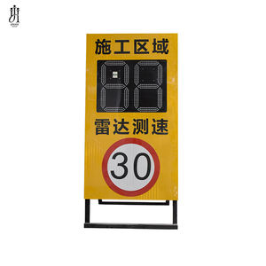 Hochwertige LED-Anzeige Tragbarer Verkehrsradar-Geschwindigkeitsdetektor Solar-Radarsensor-Kameras Geschwindigkeitsbegrenzungsschilder Fahrzeugfotos - Product Image 5