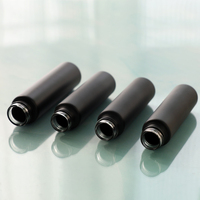 Tube en verre borosilicate blanc mat noir 94/115/120 mm, tube en verre cylindrique avec bouchon à visser résistant aux enfants