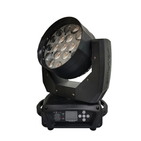 Projecteur de lumière de scène Led, éclairage de scène haute puissance 4 en 1 couleur RGBW 19x30w avec tête mobile et zoom, rvb lavage, 600w