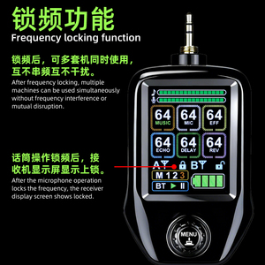 Microphone sans fil M510, microphones sans fil rechargeables, durée de 8 heures, faible latence, <span class=keywords><strong>micro</strong></span> karaoké pour chanter, fête, extérieur - Product Image 3