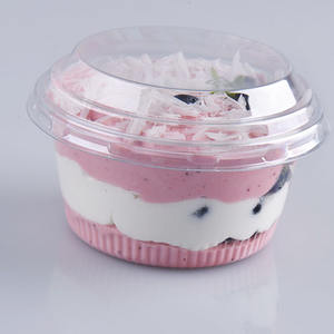aliments froids, légumes, fruits, salade, <span class=keywords><strong>yaourt</strong></span>, <span class=keywords><strong>Cupcake</strong></span>, gobelets à Dessert en plastique Pet transparent avec couvercle - Product Image 5