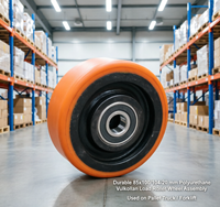 Longue durée de vie, 125x60/64-20 mm, Référence Linde 0009933803 Roue de soutien supplémentaire en polyuréthane durable