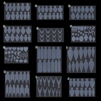 12 pièces double ongles formes faux conseils pour Extension de Gel construction rapide ongles français moule doux ongles Silicone tampons
