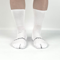 Chaussettes en coton Custom Crew Two Toe Pilates Japanese Tabi Snow Grip Men Woman