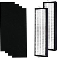 Filtres de remplacement pour purificateur d'air Alen T500 Tower, lot de 2 HEPA H13 et lot de 4 charbons actifs, filtration à 99,97 %