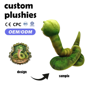 OEM ODM personalizado <span class=keywords><strong>de</strong></span> dibujos animados <span class=keywords><strong>de</strong></span> peluche <span class=keywords><strong>Slytherin</strong></span> serpiente Animal muñeca <span class=keywords><strong>de</strong></span> alta calidad respetuoso del medio ambiente juguetes <span class=keywords><strong>de</strong></span> peluche niños Super suave PP algodón - Product Image 2