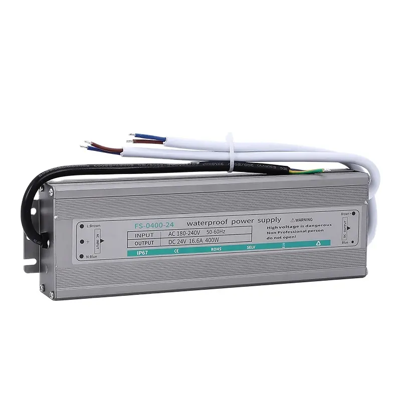 防水LED電源IP67350W 400W 12V 24V AC DCスイッチングモード電源、CEおよびRoHS対応LEDドライブ用