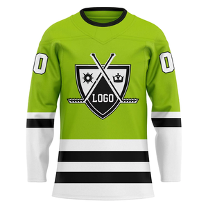 Profesional de diseño personalizado 100% poliéster Hockey Jersey transpirable Unisex ropa deportiva bordado impresión fábrica directa conjuntos - Product Image 3
