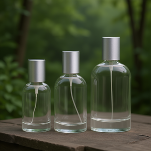 ขวดแก้วน้ำหอม 30/50/100 มล. แบบใสหนาพร้อมฝาโลหะสำหรับเก็บน้ำหอม - Product Image 3