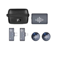 Micrófono de Solapa Inalámbrico Omnidireccional Luucco AirWave Mini K2 para iPhone, Android, Cámaras DSLR, USB-A, Transmisión en Vivo