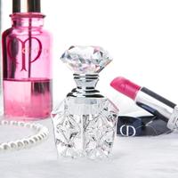 Vente en gros de flacons de parfum en cristal transparent de 3 ml, flacons de parfum ronds vintage, flacons de parfum de poche