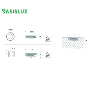 Ce RoHS <span class=keywords><strong>LED</strong></span> ánh sáng ngầm sàn ngoài trời đèn lõm boong <span class=keywords><strong>inground</strong></span> Spotlight bước chiếu sáng mặt đất chôn đèn - Product Image 5