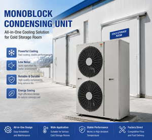 Unidad de Refrigeración Integrada por Aire de 5-20 HP para Cámaras Frigoríficas, Congeladores Industriales y Equipos de Refrigeración - Product Image 1