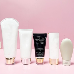 Empty 10ml 15ml 20ml 50ml 200ml Soft Aluminum <b>Plastic</b> Cosmetic Packaging Hand Cream <b>Tube</b> With <b>Plastic</b> Silver Bamboo Lid - Product Image 4