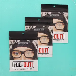 Anti Fog Wipes For Glasses Individually Wrapped Suede Microfiber Cloth Safe For All Lenses 24-Hours Fog Free