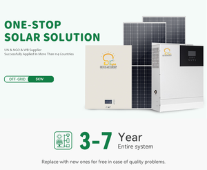 Sistema de Energía Solar Fuera de la Red de 5kW para el Hogar, Batería LiFePO4 de 10kWh, Inversor Híbrido para Consumo Residencial Autónomo - Product Image 4