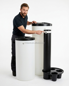 Réservoir de saumure rond de grande capacité 1000L 800L 500L 300L en PE pour le stockage d'eau et l'<span class=keywords><strong>adoucisseur</strong></span> d'eau - Product Image 2