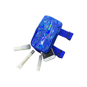 시작 50pcs 홀로그램 허벅지 다리 가방 9 "내구성 스포츠 블루 폰 허벅지 가방 카니발을위한 맞춤형 로고 드롭 다리 가방 - Product Image 6