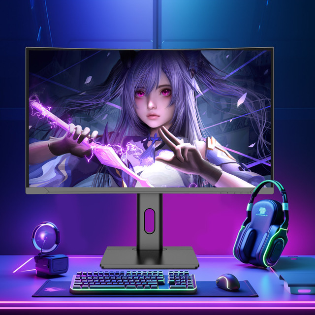 Cheap Curved Ultrawide 27 Inch 32 Inch High Resolution Gaming LED Monitor for PC 1K 2K 4K 5K 1440p 144Hz 240Hz LCD Screen