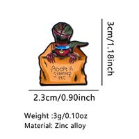 Spille in Metallo a Forma di Cartone Animato, Spille Decorative Speciali, Souvenir Creativi Personalizzati con Stampa UV, Accessori per Abbigliamento