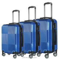 Valise à roulettes rigide personnalisée en PP, ABS, PC, 20, 24, 28 pouces, lot de 3 bagages en 1, sac de voyage extérieur sur roulettes