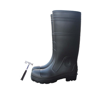 Bottes de pluie en PVC à embout en acier Bottes de pluie de sécurité pour l'exploitation minière industrielle Wellington à embout en acier - Product Image 1