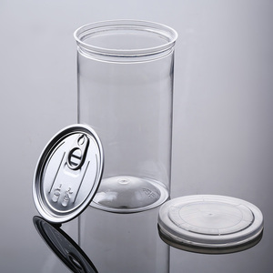 <span class=keywords><strong>Bocaux</strong></span> transparents en plastique PET pour aliments, biscuits et gâteaux, avec couvercle à anneau facile à ouvrir, pour snacks, mise en conserve et emballage final, 150ml, 280ml, 350ml - Product Image 2