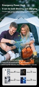 Ventilateur personnel rechargeable à piles avec lanterne LED, portable avec crochet de suspension pour le <span class=keywords><strong>camping</strong></span>, les voyages, les tentes et le bureau - Product Image 3