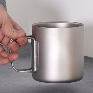 Mug de voyage en titane à double paroi pour café, <span class=keywords><strong>tasse</strong></span> à eau isolée anti-brûlure, mignonnes tasses à café d'extérieur – Produits chinois - Product Image 5