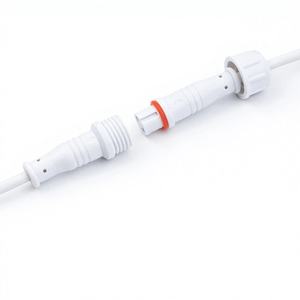 M12-2 코어 PVC 순동 방수 케이블 RGB4P 방수 남성/여성 와이어 하네스 0.3 제곱 플러그 조인트 야외 조명 - Product Image 3