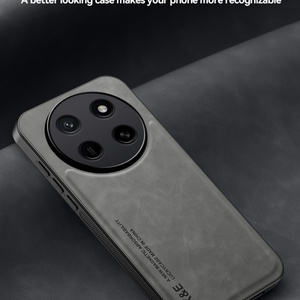 Funda Magnética de Alta Calidad para Coche, Diseño de Lujo, Textura Mate Agradable al Tacto, Funda Trasera de Cuero Resistente a Golpes para Honor 600 Pro <span class=keywords><strong>5G</strong></span> - Product Image 2