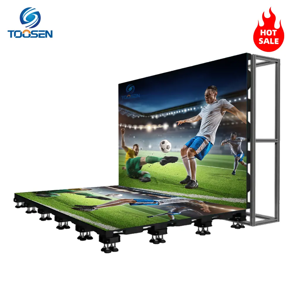 Toosen Factory 3X2m Pantalla LED P2.6P2.9P3.9Exterior Giant Stage Background Led Video Wall Seamless Splicing LED Display Screen