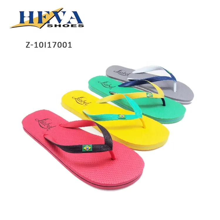 HEVA Unisex homem sandálias de design Básico Brasil sliders chinelos chinelos personalizados chinelos mulheres PE flip-flops chinelos