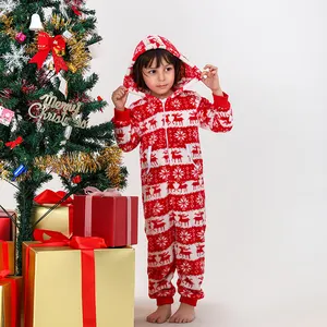 नई आगमन क्रिसमस दिन पजामा सेट परिवार मिलान सेट फैशन प्रिंट लंबी आस्तीन क्रिसमस पजामा
