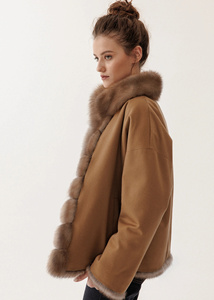 Giacca con zibellino reversibile <span class=keywords><strong>cappotto</strong></span> <span class=keywords><strong>di</strong></span> visone <span class=keywords><strong>cappotto</strong></span> <span class=keywords><strong>foderato</strong></span> <span class=keywords><strong>di</strong></span> <span class=keywords><strong>pelliccia</strong></span> per le donne <span class=keywords><strong>di</strong></span> nuovo Design - Product Image 5