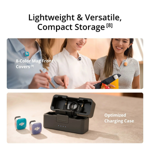 Microfono Lavalier Wireless DJI Mic Mini 2S (2 TX + 1 RX + Custodia di Ricarica) con Cancellazione del Rumore AI <span class=keywords><strong>per</strong></span> Registrazione Vocale e <span class=keywords><strong>Video</strong></span> - Product Image 5