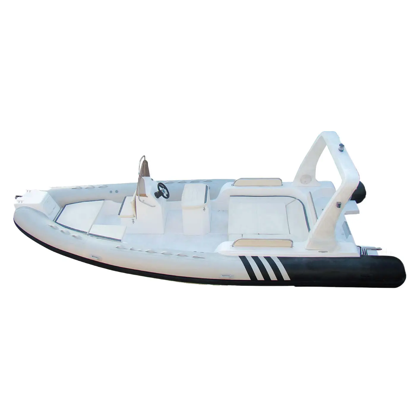 Barco de mergulho inflável do oceano do luxuoso, rescu de pvc de alta velocidade de reboque, barco e motor