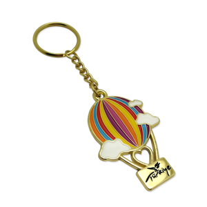 LLavero de Ojo Azul esmaltado globo aerostático plano de Metal recuerdos turísticos Turquía Estambul moda Vintage personalizado - Product Image 2