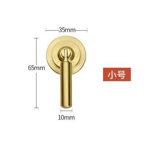 Manijas minimalistas de latón para cajones de gabinete, estilo palanca, tamaño pequeño, duraderas, para puertas y cajones de gabinetes - Product Image 2