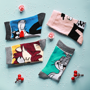 Ome Marvel Phim Hoạt Hình Phim Tùy Chỉnh Vớ Cotton Cho Phụ Nữ Người Đàn Ông Phim Hoạt Hình Vui Vớ - Product Image 6