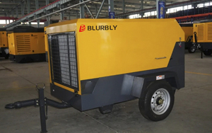 Compresor de Aire Portátil Pequeño de Diésel Blurbly de <span class=keywords><strong>185</strong></span> Cfm, 145 psi, 8 bar, 36.8kw, Yanmar/Yuchai, en Remolque para Explosiones - Product Image 3