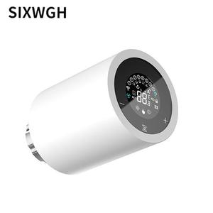 Vanne thermostatique intelligente WiFi SIXWGH pour radiateur, écran tactile LCD, contrôle vocal via application, programmation hebdomadaire, eau/graphène - Product Image 6