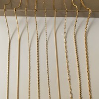 Chaîne de boîte croisée en or avec clavicule Chaîne gaufrée en os de serpent Acier titane étoilé géométrique Tendance
