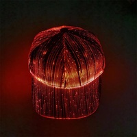 Gorra de béisbol recargable Rgb Led con luz Led para adultos