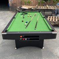 Table de snooker Naipni de 8 pieds avec pied en métal de style moderne Design pliable-Prix de vente promotionnel peu encombrant