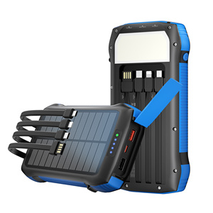 Batterie solaire portable 20000 mAh pour <span class=keywords><strong>l</strong></span>'extérieur avec batterie Li-Polymère, étanche, charge rapide, panneau de charge - Product Image 1