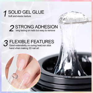 BOZLIN chiaro punte solide per unghie <span class=keywords><strong>Gel</strong></span> colla alta qualità 15ml antiaderente per unghie <span class=keywords><strong>Gel</strong></span> all'ingrosso vegano solido per unghie <span class=keywords><strong>Gel</strong></span> - Product Image 3